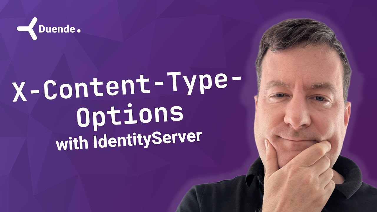 DuendeIdentity's tweet card. Understanding the X-Content-Type-Options Header