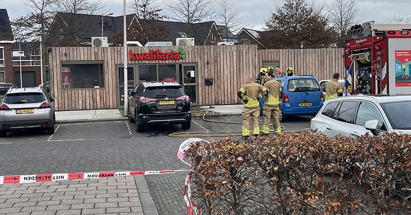 Brandweer snel ter plaatse bij snackbar in Gouda