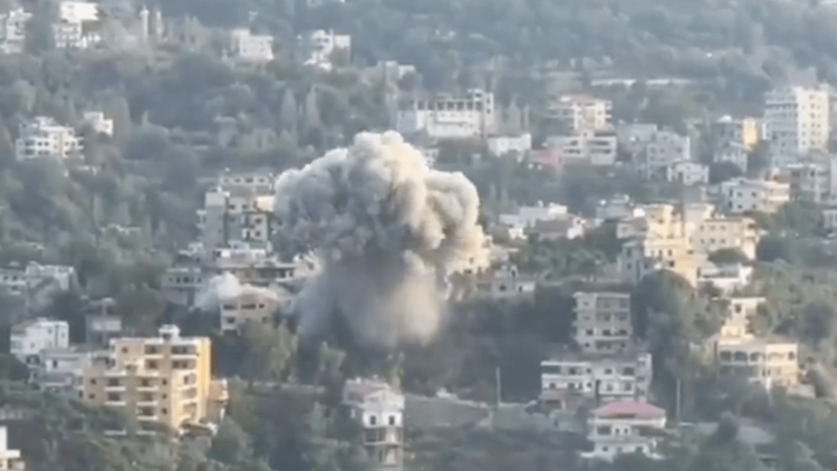 AJEnglish's tweet card. Strike on Jbaa follows warnings for more attacks as Israel continues daily attacks despite year-old ceasefire.