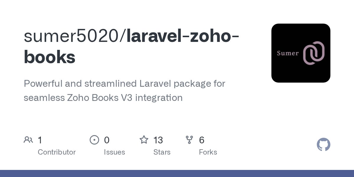 YemenOpenSource's tweet card. Powerful and streamlined Laravel package for seamless Zoho Books V3 integration - sumer5020/laravel-zoho-books