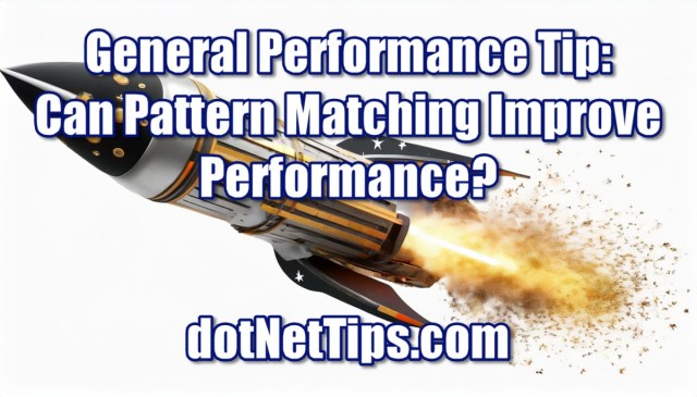 realDotNetDave's tweet card. The article discusses the potential performance improvements gained by leveraging pattern matching in .NET. It contrasts a traditional method for rounding numbers with a more refined version employ…