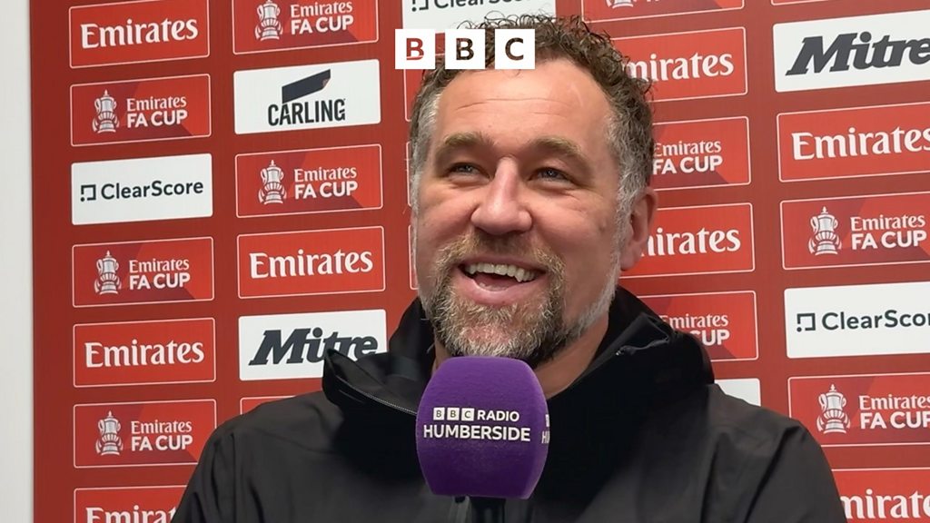 HumbersideSport's tweet card. Grimsby Town boss David Artell talks ahead of facing Wealdstone in the FA Cup.