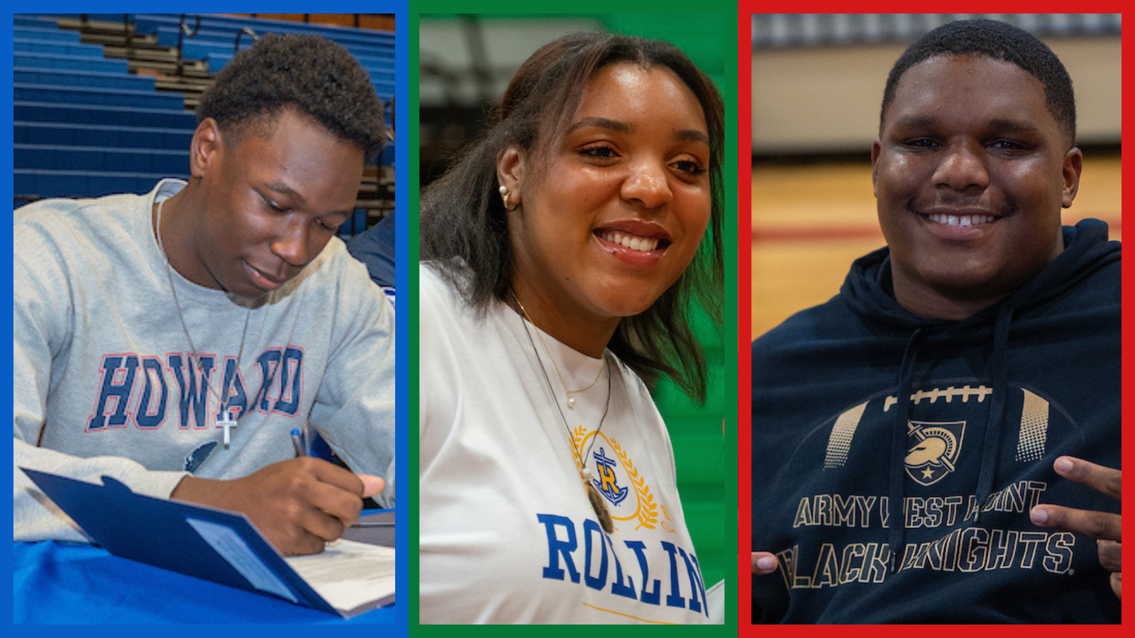 SpringEspanol's tweet card. Los atletas de último año de las escuelas secundarias de Westfield, Spring y Dekaney se comprometieron oficialmente a continuar sus carreras atléticas y su educación firmando cartas de intención para...