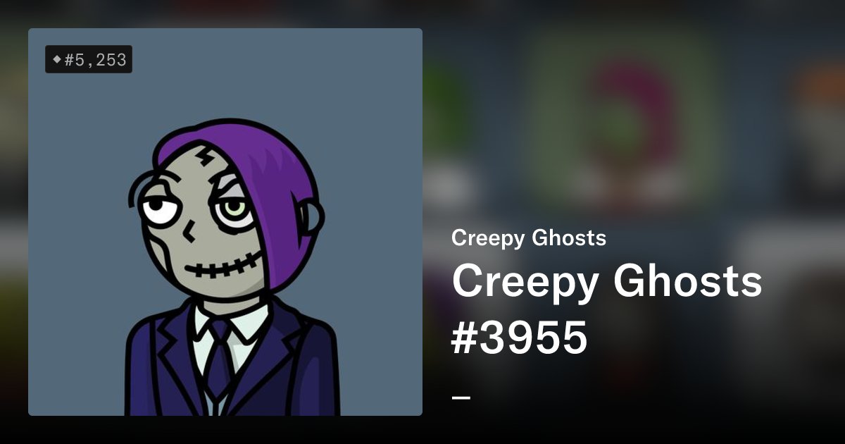 creepyghostsnft's tweet card. An exclusive collection of 10,000 terrifying NFTs, designed to challenge your deepest fears and ignite your wildest imagination. Immerse yourself in a world where shadows come to life, and whispers...