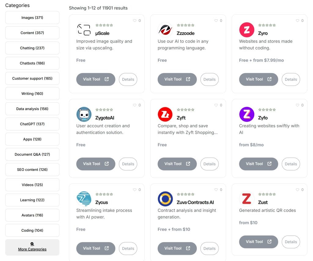logicweb's tweet card. Discover AI bots of all cateogries, over 12,000 available in our free search directory including coding, video creation, articles, etc.