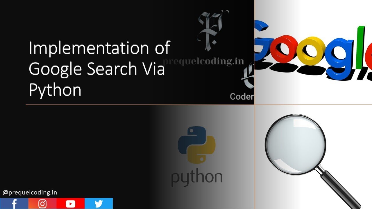 CoderPrequel's tweet card. PrequelCoding|Sequel |How to Integrate Google Search With Python ||...
