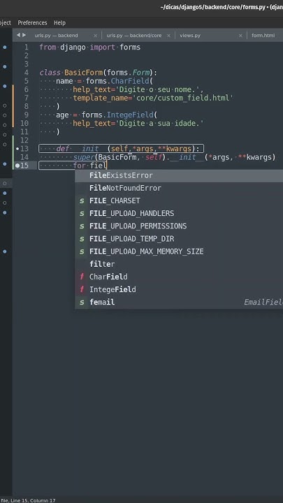 rg3915's tweet card. Bootstrap em forms.py #shorts #django #djangoforms #bootstrap