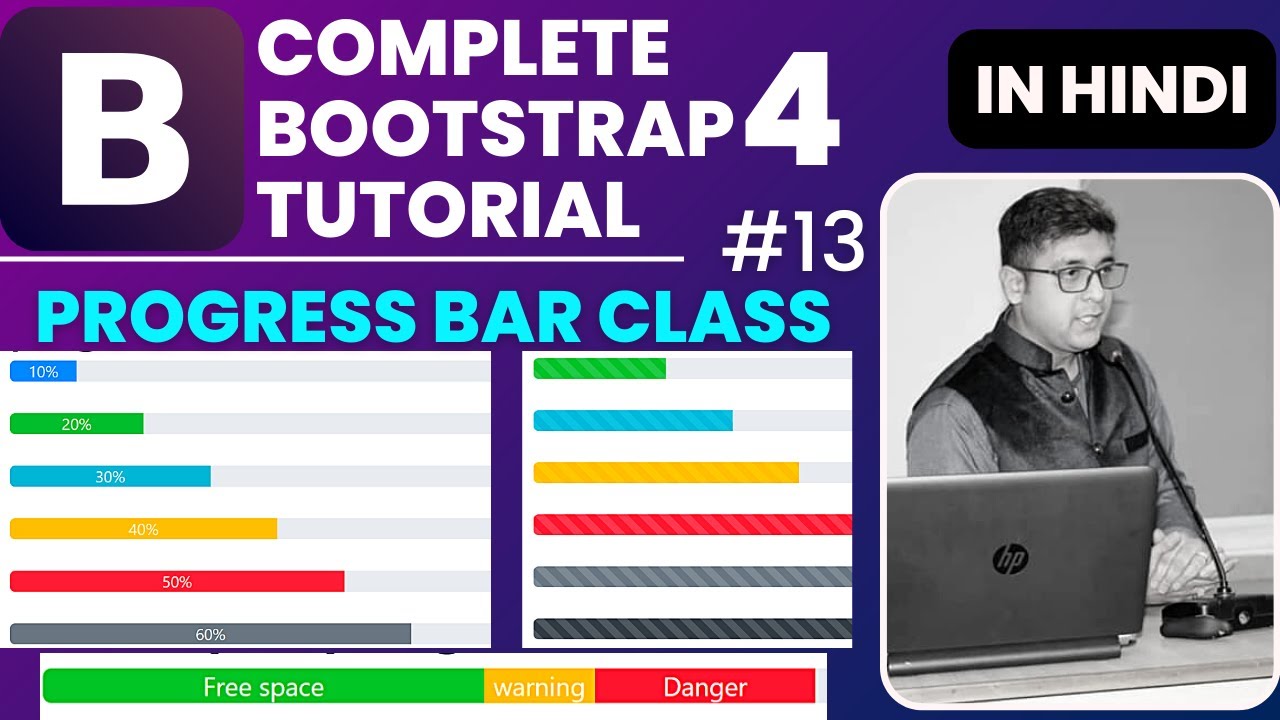 DatacodeSharad's tweet card. Bootstrap 4 Progress Bars | Progress Bars Class in Bootstrap 4 |...