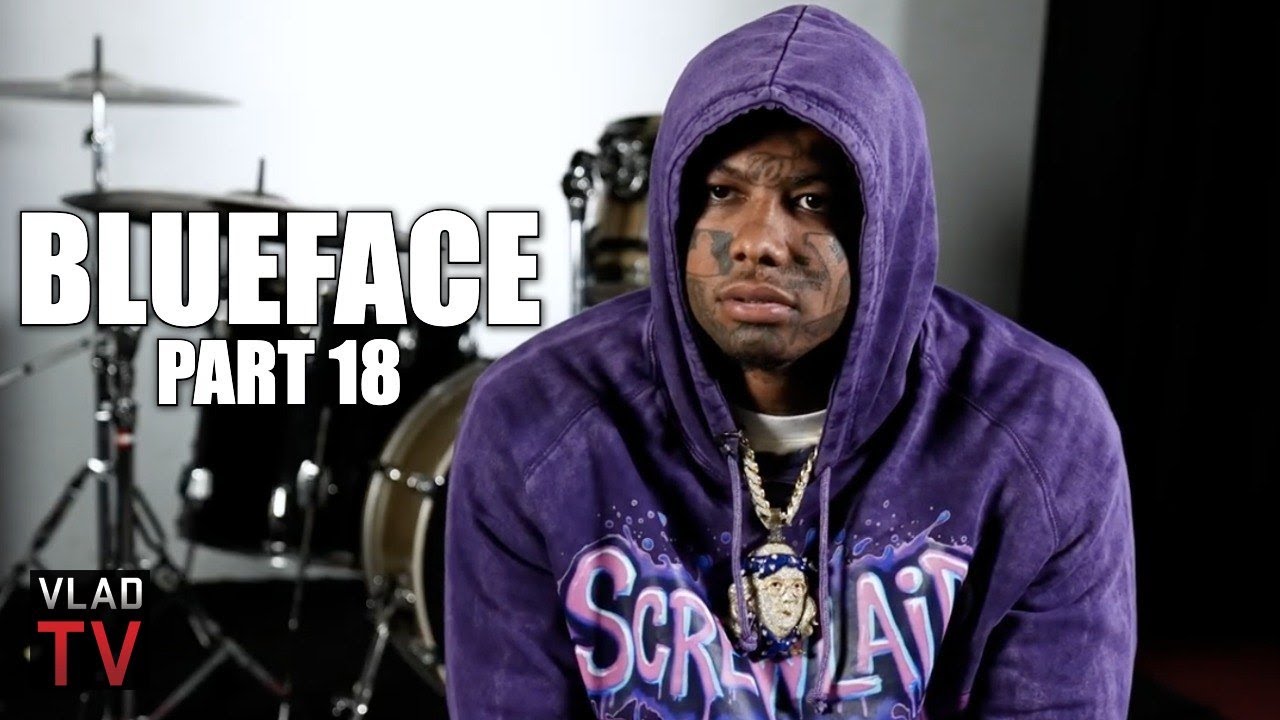 Three7network2's tweet card. Blueface Breaks Down All His New Face Tattoos He Got in Prison (Part...