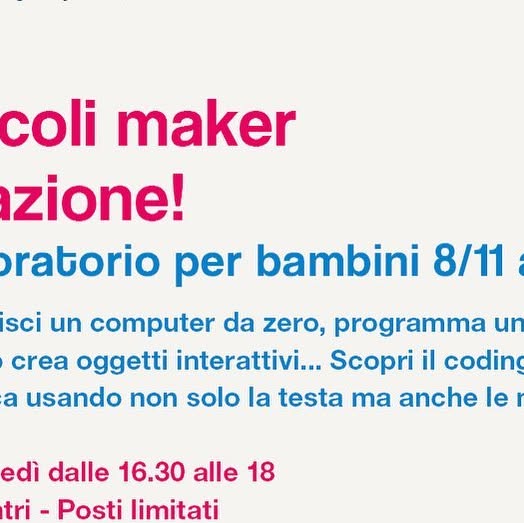 CoderdojoZerob's tweet card. LaboratorioArchimede (@susy_francescato) • Instagram photo