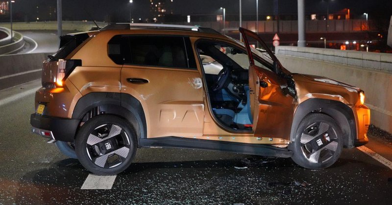 112 melding Forse aanrijding op N370 bij Groningen