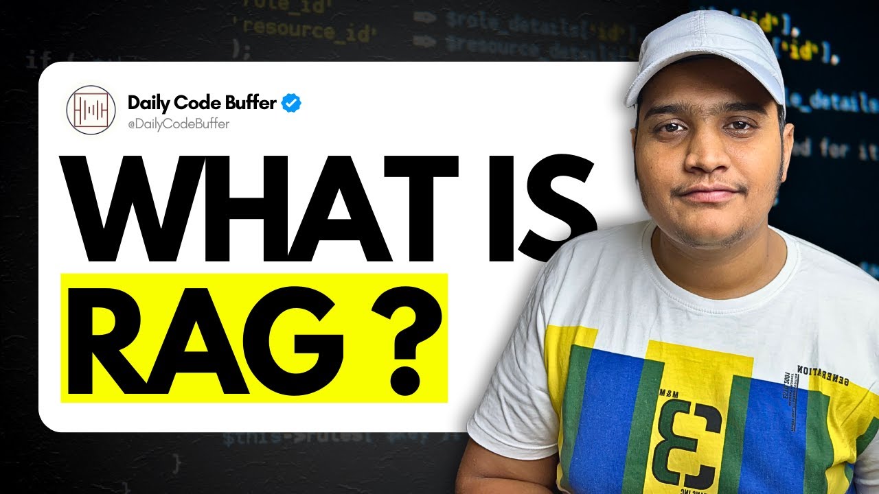 DailyCodeBuffer's tweet card. What is Retrieval-Augmented Generation (RAG)?