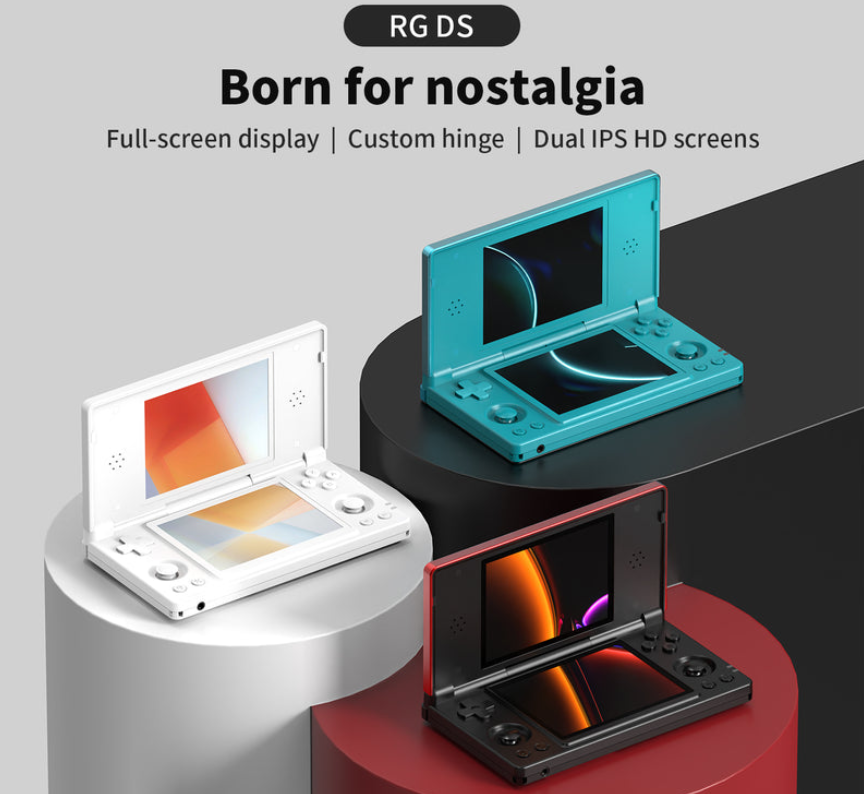 AndroidSmartTV's tweet card. The Anbernic RG DS is a new dual-screen handheld that instantly brings back Nintendo DS vibes — but with a modern twist. It runs Android, supports full