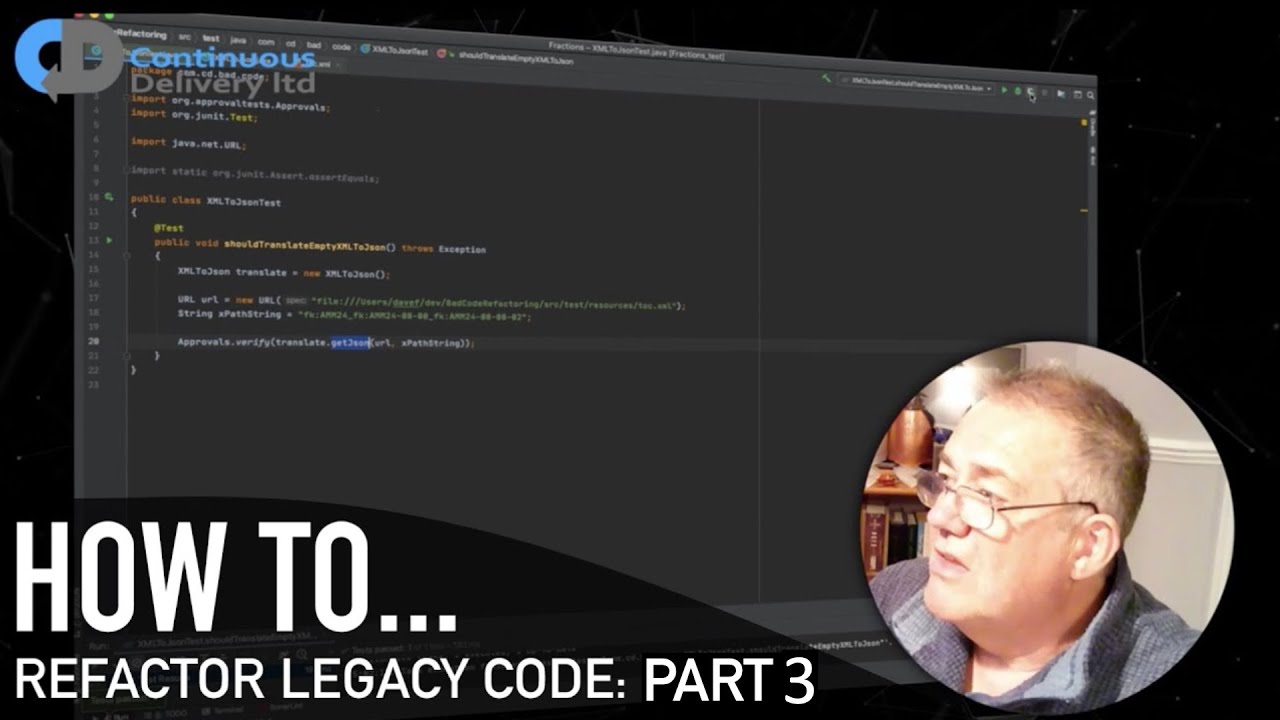 davefarley77's tweet card. Refactoring Legacy Code STEP BY STEP (Part 3)