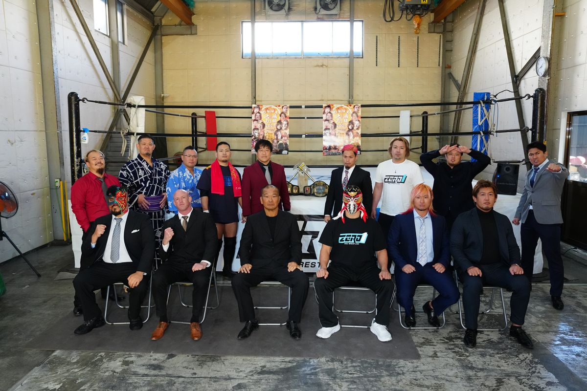 ProresuToday's tweet card. プロレスリングZERO1が12月4日、都内道場で記者会見を開き、翌日の12月5日新宿FACEで開幕するタッグの