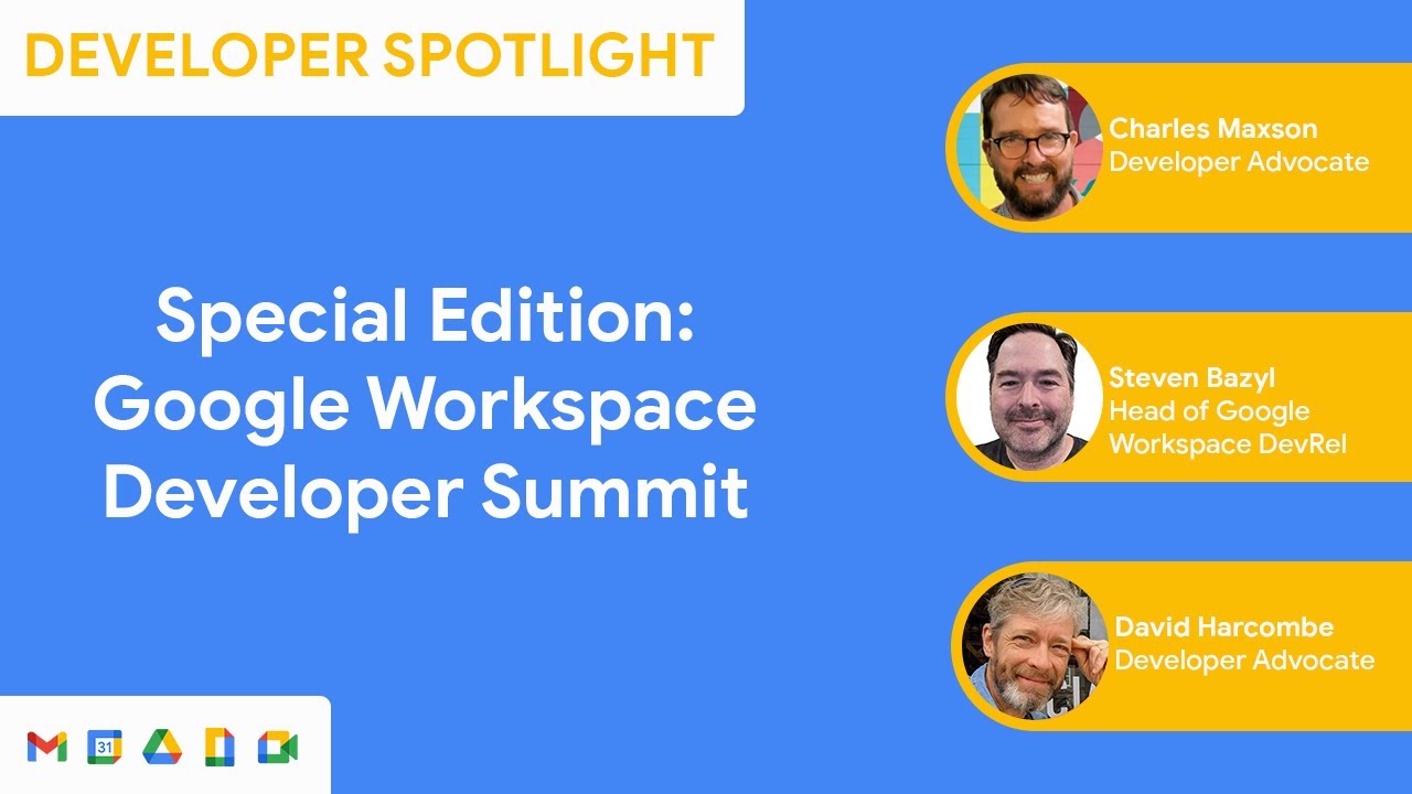 workspacedevs's tweet card. Developer Spotlight: Google Workspace Developer Summit Special Edition