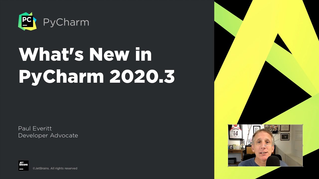 pycharm's tweet card. What's New in PyCharm 2020.3