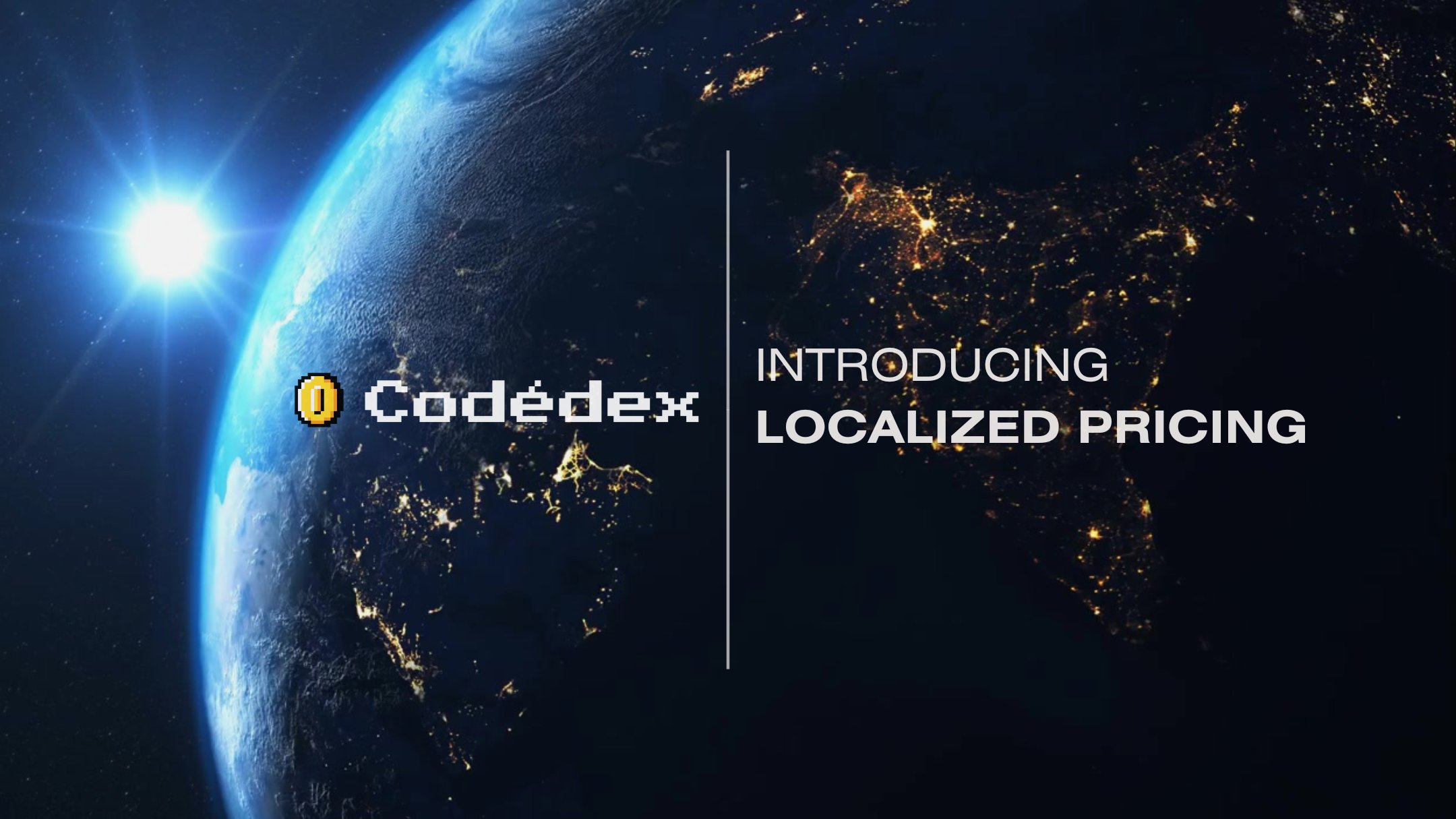 codedex_io's tweet card. We're happy to announce localized pricing to make Codédex more affordable around the world! 🌍 Discover which countries are included and why we made the change.