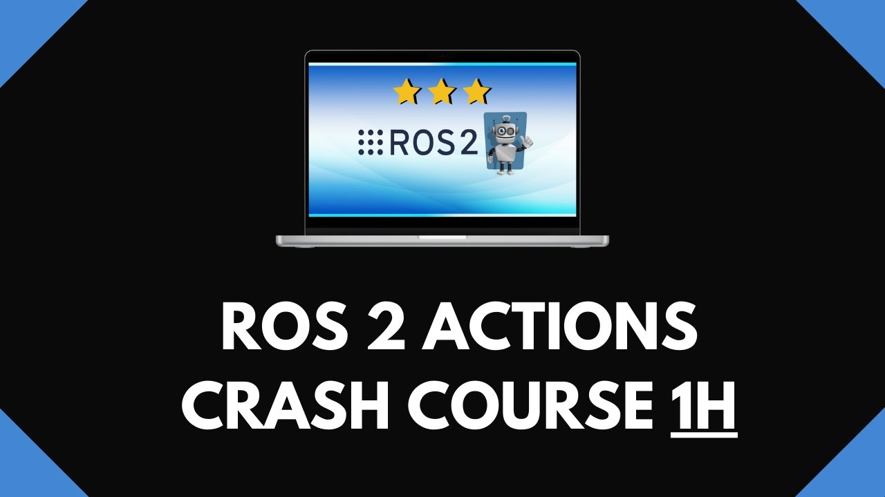 RoboticsBackend's tweet card. ROS2 Actions [1H Crash Course]