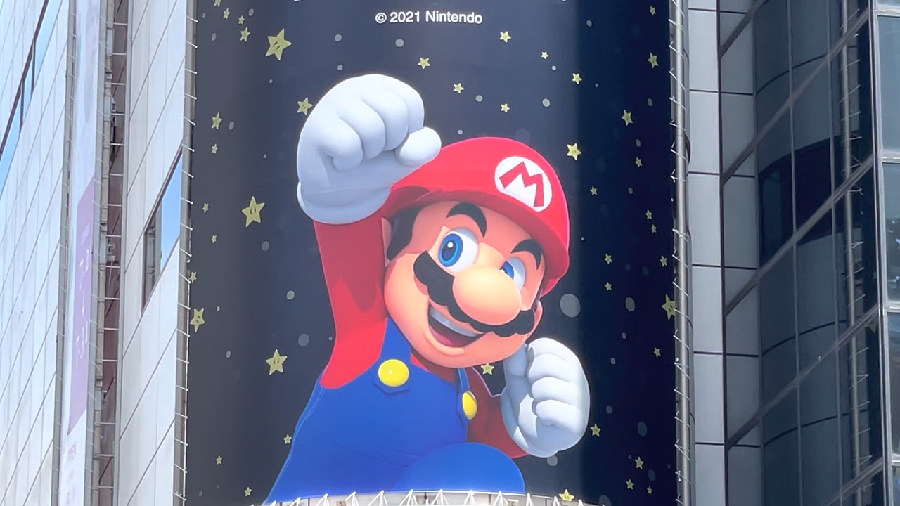 Eyal_Lezmy's tweet card. タグ・ホイヤー×スーパーマリオ コラボモデル 広告 渋谷 | TAG Heuer x Super Mario ad in Tokyo