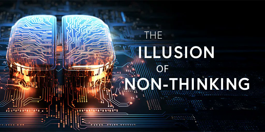 _developercamp's tweet card. Mit dam Paper The Illusion of Thinking hat Apple für Gesprächsstoff gesorgt. Aber haben sie den richtigen Blickwinkel getroffen? Eine Einschätzung.