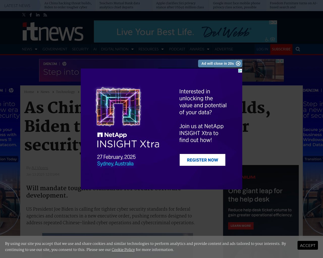 managetech_inc's tweet card. バイデン米大統領は、新しい大統領令で、連邦機関や請負業者に対するサイバーセキュリティ基準を強化するよう呼びかけ