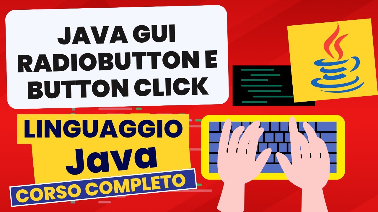 artigianiweb's tweet card. GUI radiobutton e button click | Corso Java Pratico