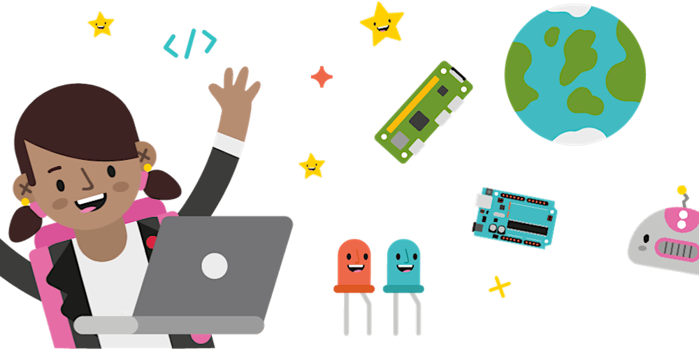 CoderDojoTo's tweet card. CoderDojo is a volunteer-run mentorship program for kids and young people to improve their coding and computing skills.