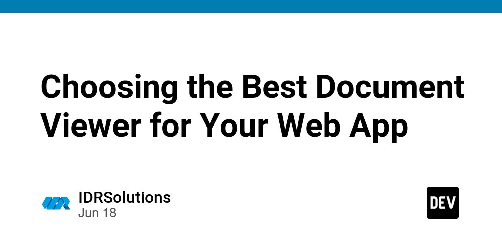 prod42net's tweet card. Choosing the right document viewer for display is a crucial step in your journey to developing a web...