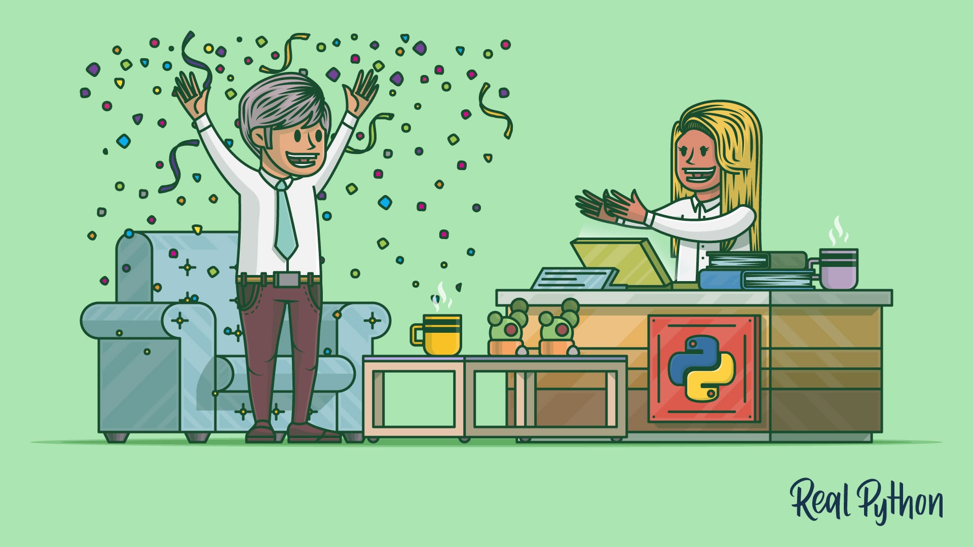 realpython's tweet card. Boost your Python interview readiness. Solve practice problems, parse CSV files, and understand data engineering queries. Watch top PyCon talks and explore recommended Python books. Equip yourself...