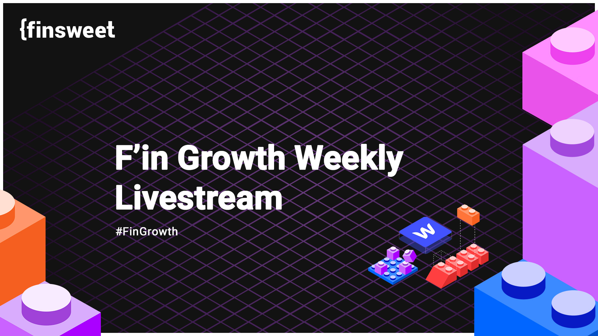 NocodeVideo's tweet card. A weekly livestream dedicated to helping you grow your Webflow web design business.