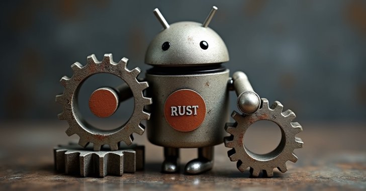 TheHackersNews's tweet card. Google's shift to Rust for Android has cut memory vulnerabilities by 52%, highlighting the benefits of safe coding.