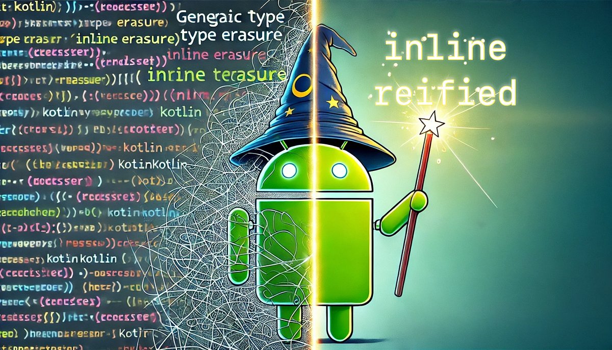 android4n00bs's tweet card. Master how Kotlin inline reified deals with Type Erasure, and explore noinline, crossinline modifiers