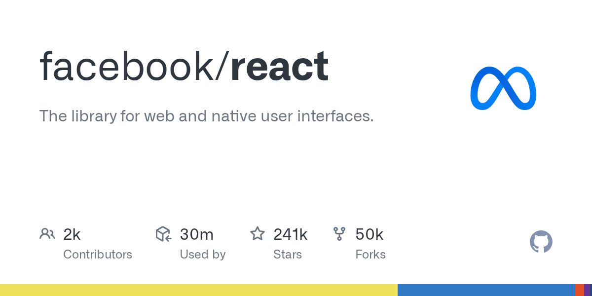ReactDevTools's tweet card. The library for web and native user interfaces. Contribute to facebook/react development by creating an account on GitHub.