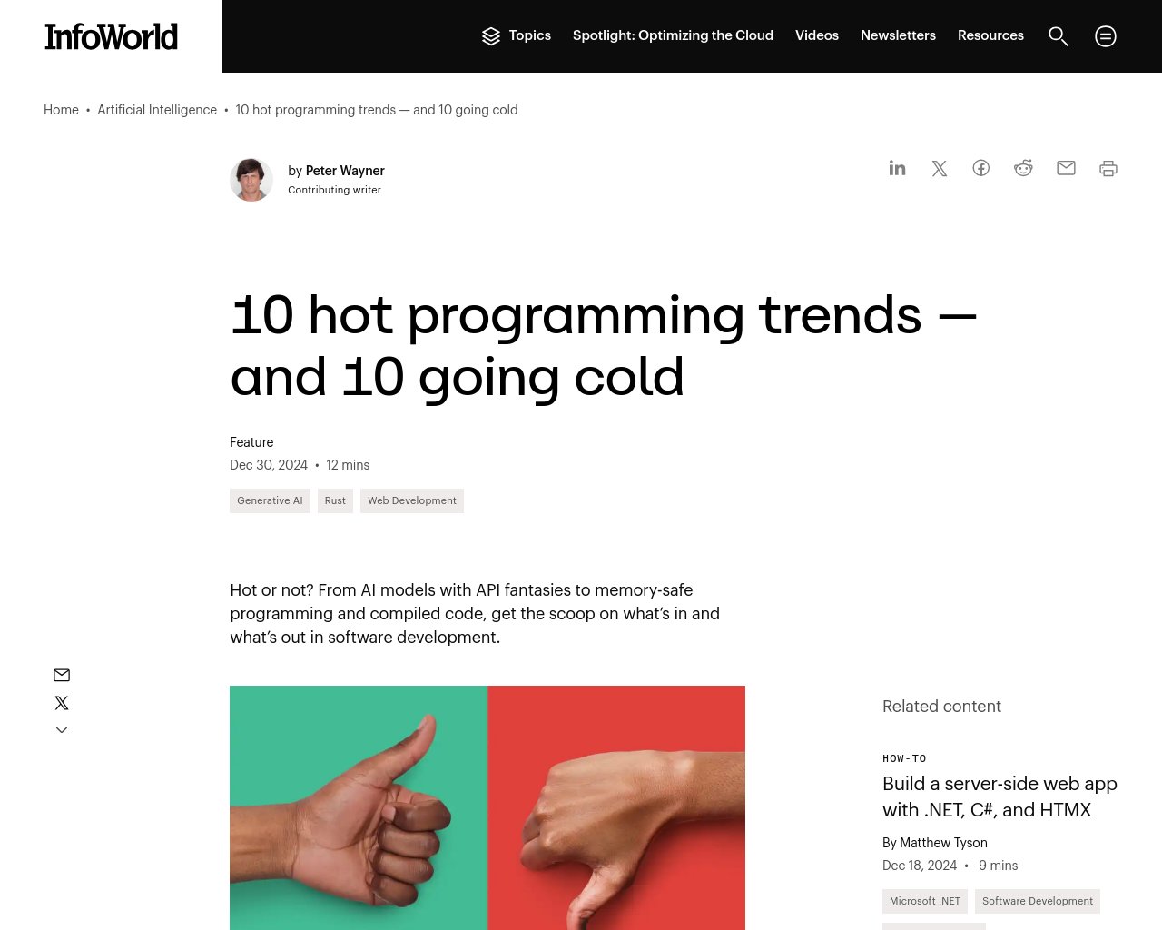 managetech_inc's tweet card. プログラミングにおいて、技術や技法は絶えず進化しており、人気のあるものと影の薄いものがある 10の上昇トレンド