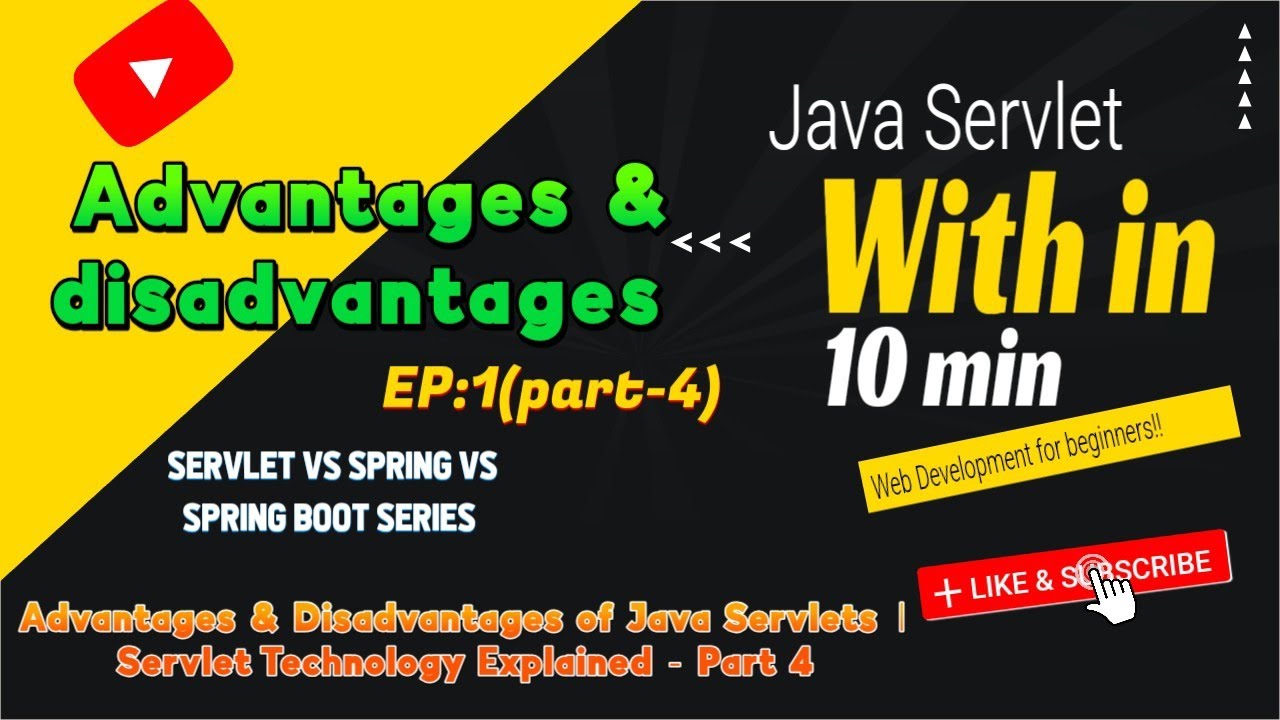 CodingError123's tweet card. Advantages & Disadvantages of Java Servlets | Why Servlets Matter in...