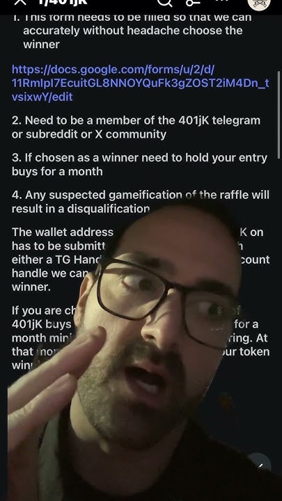RoutinelyDiff's tweet card. 500k #401jk token RAFFLE ‼️😮 - Reddit link in video description. 🤙