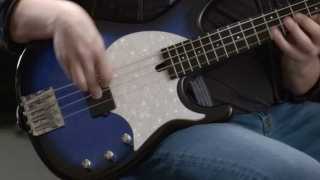 ModulusGraphite's tweet card. Modulus Funk Unlimited 4 Blue Flake Burst