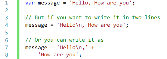 code_wala's tweet card. String manipulations and formatting is one of the tedious tasks in many programming languages and it is true in JavaScript as well. If you have to write string with some special character like new …