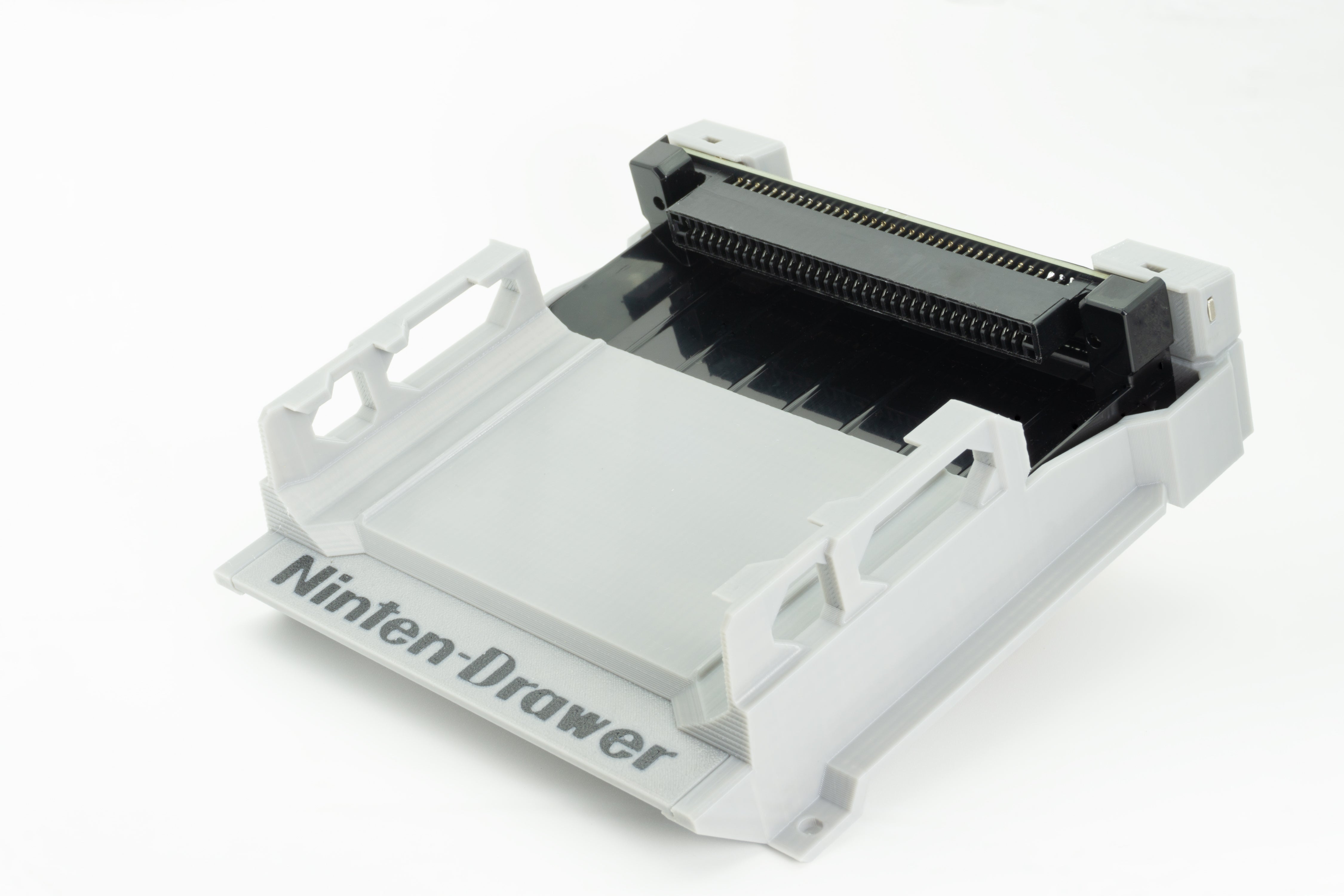 BlueShell3D's tweet card. The Ninten-Drawer is the best 72 pin connector upgrade for the original Nintendo Entertainment System.