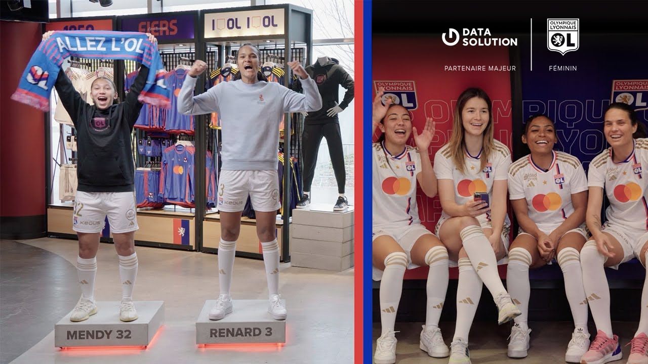 Datasolution1's tweet card. ⚽️ Shopping 3.0 avec l'OL Féminin