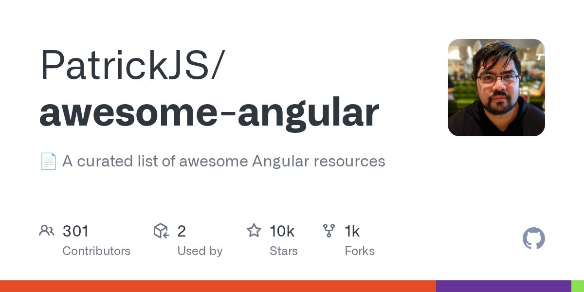 firozkhxn_'s tweet card. :page_facing_up: A curated list of awesome Angular resources - PatrickJS/awesome-angular