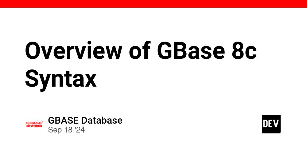 prod42net's tweet card. GBase 8c is a high-performance, highly available, and secure database management system widely used...