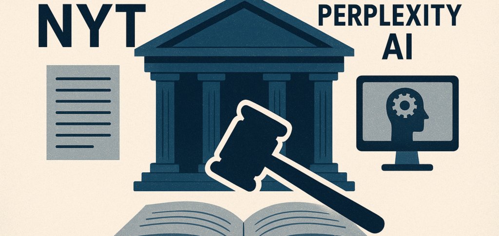 AINewsbyCurto's tweet card. The New York Times has filed a lawsuit against Perplexity AI, accusing it of copying millions of its articles without permission.