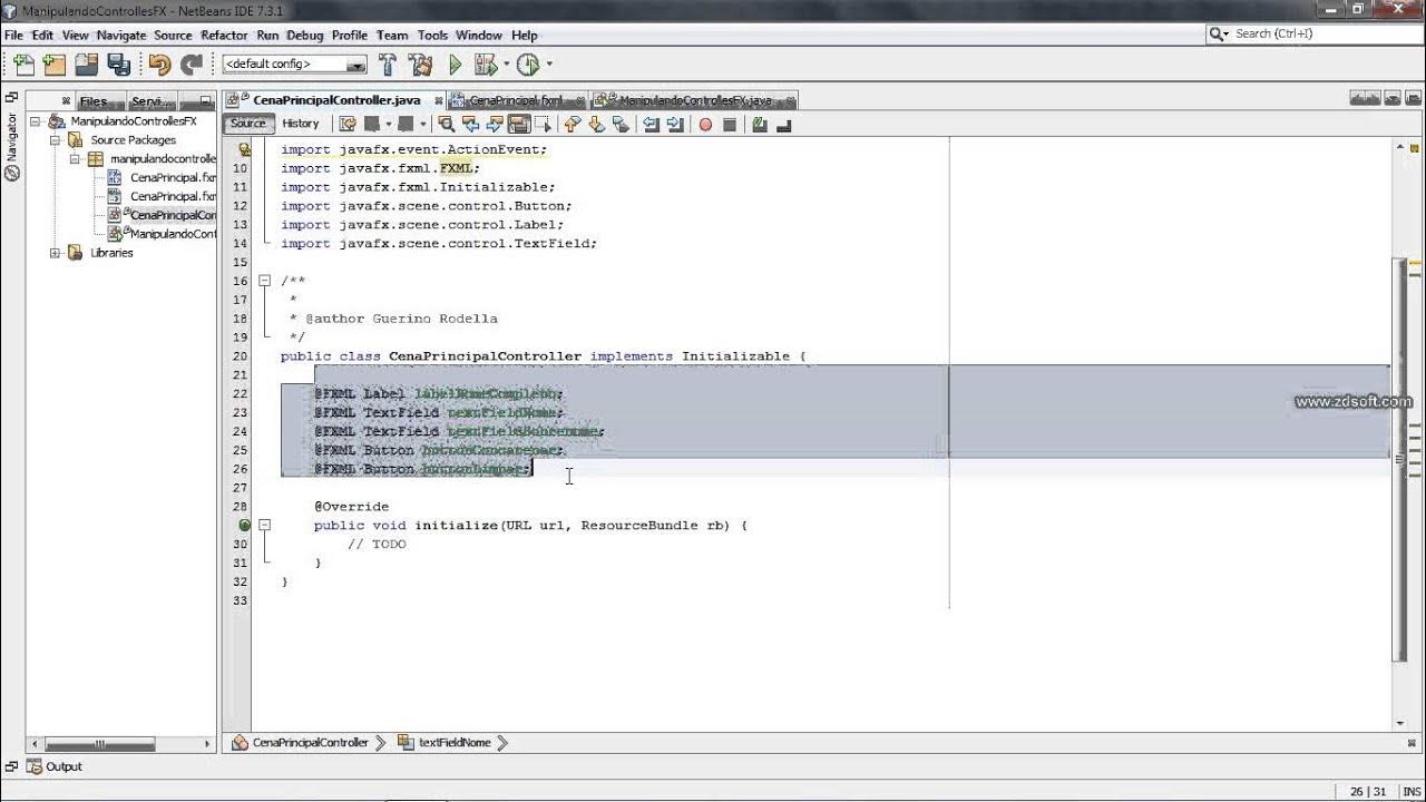 JavaFXFromScrat's tweet card. Aula #1 Manipulando Controles