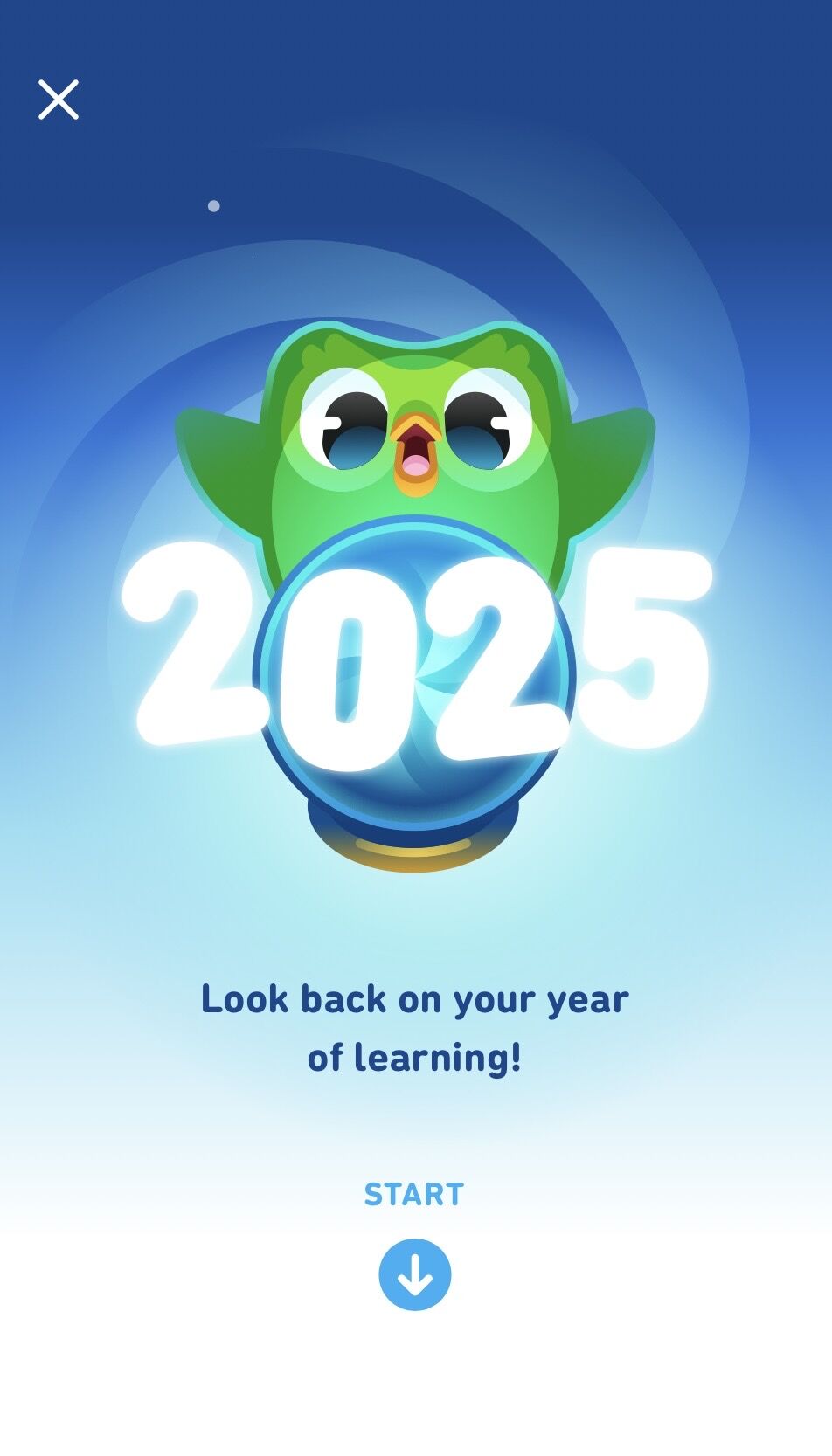 svknyc's tweet card. My Duolingo 2025 Year in Review 😃 This year I focused mainly on Spanish, with some Japanese and a bit of Chinese. Thanks to Duolingo, I mastered hiragana, katakana, and some kanji — which came in...