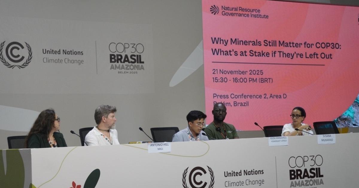 NRGInstitute's tweet card. Why Minerals Still Matter for COP30: What’s at Stake if They’re Left Out | Natural Resource...
