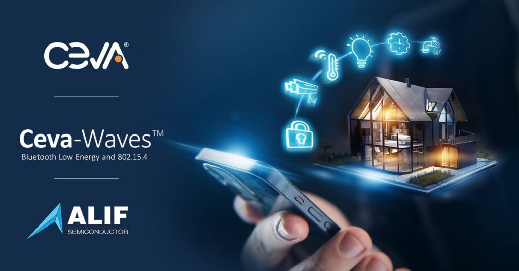 arduino_led's tweet card. Ceva y Alif Semiconductor lanzan los microcontroladores Balletto BLE 5.3 con IA y ML para el hogar inteligente