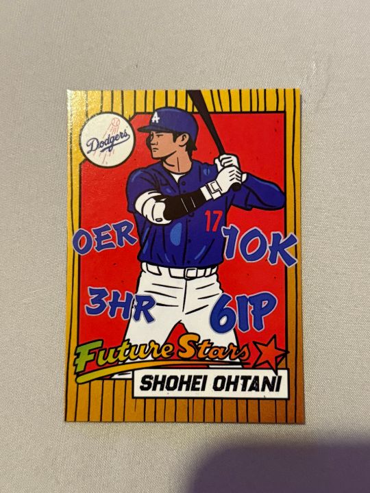itzAkustom's tweet card. High quality trading card print - Shohei Ohtani /500 Trading Card