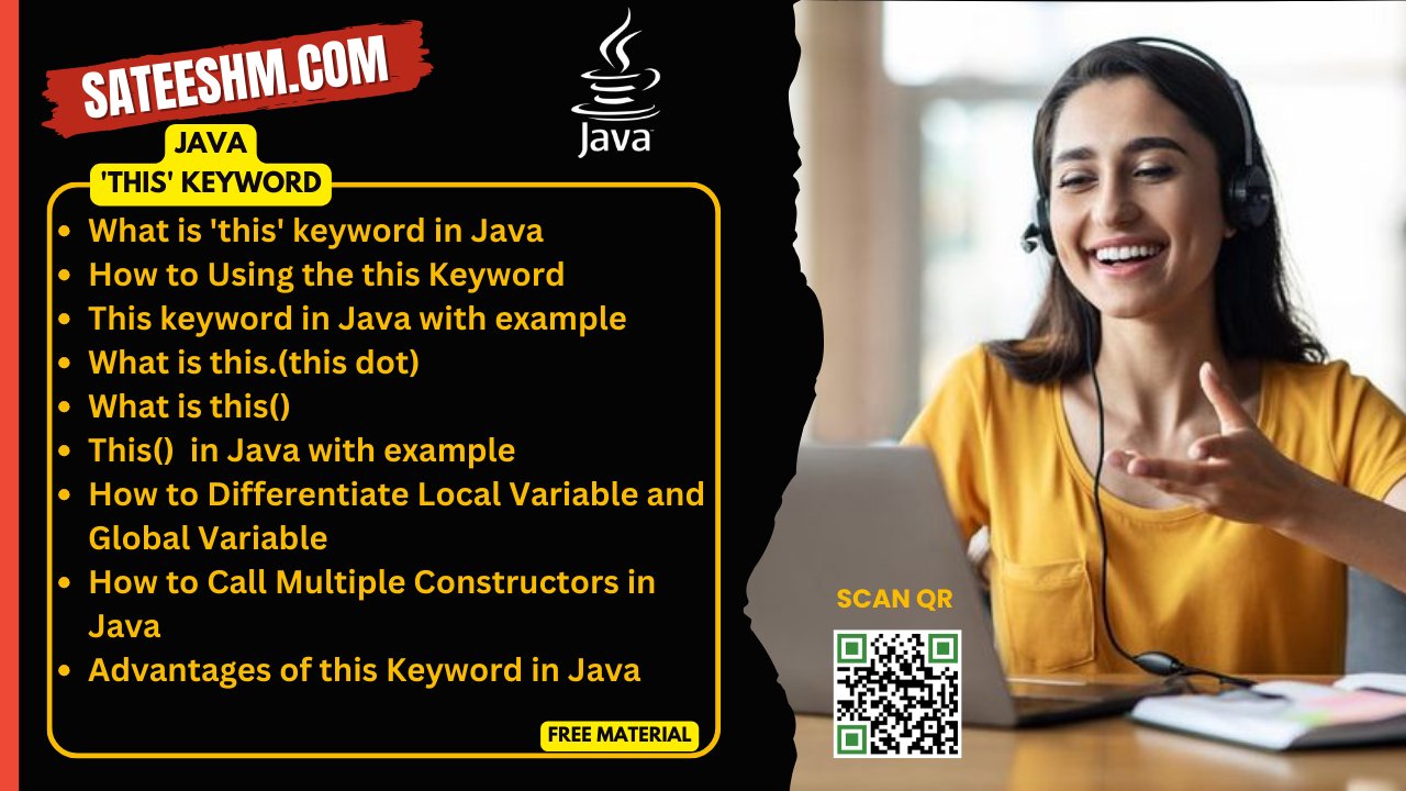 msktutorials's tweet card. Java this Keyword -MSK Technologies